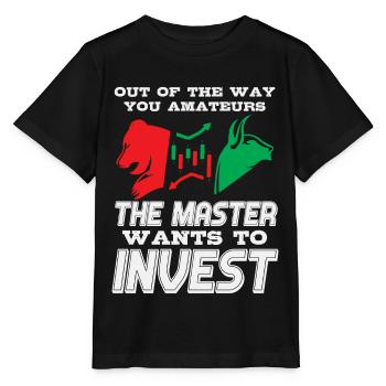 Invest in stocks on the stock exchange - Stanley/Stella MINI CREATOR Kids’ T-Shirt - black - Front - Mikhail (115cm)