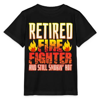 Pompiers et pompiers volontaires - T-shirt bio MINI CREATOR Stanley/Stella Enfant - noir - Devant - Mikhail (115cm)
