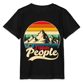 I Hate People - T-shirt bio MINI CREATOR Stanley/Stella Enfant - noir - Devant - Mikhail (115cm)