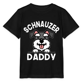 Schnauzer Daddy - Stanley/Stella Kinder T-Shirt MINI CREATOR  - Schwarz - Vorne - Mikhail (115cm)