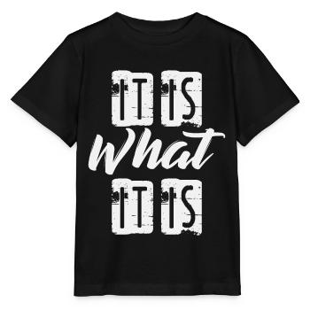 C’est ce que c’est - T-shirt bio MINI CREATOR Stanley/Stella Enfant - noir - Devant - Mikhail (115cm)