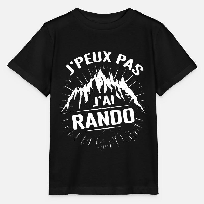 Je Peux Pas J'ai Rando - T-shirt bio MINI CREATOR Stanley/Stella Enfant - noir
