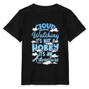 Observateur des nuages Météorologie Observation des nuages - T-shirt bio MINI CREATOR Stanley/Stella Enfant - noir - Devant - Mikhail (115cm)