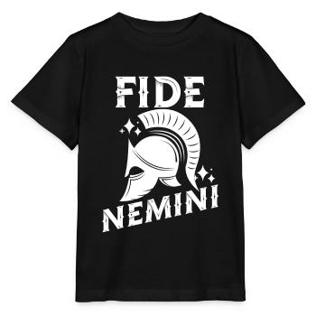 Fide Nemini Langue latine Latin - T-shirt bio MINI CREATOR Stanley/Stella Enfant - noir - Devant - Mikhail (115cm)