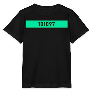 101097 - 10 octobre 1997 - 10.10.1997 - 10.10.97 - T-shirt bio MINI CREATOR Stanley/Stella Enfant - noir - Devant - Mikhail (115cm)
