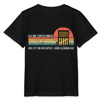 Das ist ein Mischpult, keine Kläranlage - Stanley/Stella Kinder T-Shirt MINI CREATOR  - Schwarz - Vorne - Mikhail (115cm)