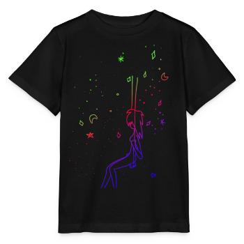 Schaukel - Stanley/Stella Kinder T-Shirt MINI CREATOR  - Schwarz - Vorne - Mikhail (115cm)