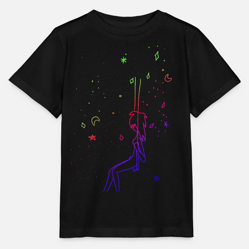 Balançoire - T-shirt bio MINI CREATOR Stanley/Stella Enfant - noir