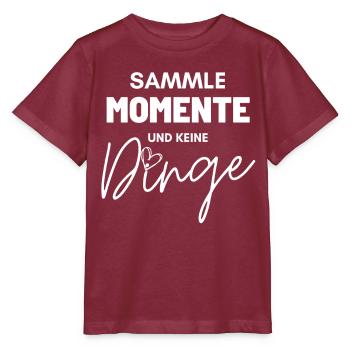 Sprücheshirts Motivationssprüche Motivationsspruch - Stanley/Stella Kinder T-Shirt MINI CREATOR  - Burgunderrot - Vorne - Kain (125cm)