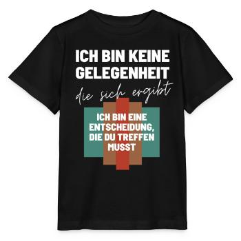 Das Ich Bin eine Entscheidung Keine Option - Stanley/Stella Kinder T-Shirt MINI CREATOR  - Schwarz - Vorne - Mikhail (115cm)