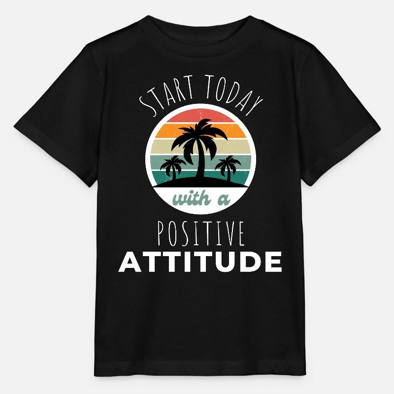 POSITIVE EINSTELLUNG MINDSET Motivation - T-shirt bio MINI CREATOR Stanley/Stella Enfant - noir