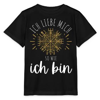 Wegweiser MOTIVATION - VEGVISIR - Stanley/Stella Kinder T-Shirt MINI CREATOR  - Schwarz - Vorne - Mikhail (115cm)