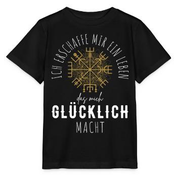 Wegweiser Motivation - VEGVISIR - Stanley/Stella Kinder T-Shirt MINI CREATOR  - Schwarz - Vorne - Mikhail (115cm)
