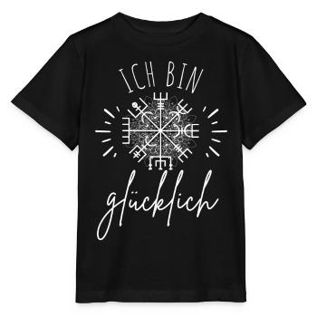 Wegweiser Motivation - VEGVISIR - Stanley/Stella Kinder T-Shirt MINI CREATOR  - Schwarz - Vorne - Mikhail (115cm)
