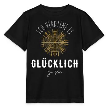 Wegweiser MOTIVATION - VEGVISIR - Stanley/Stella Kinder T-Shirt MINI CREATOR  - Schwarz - Vorne - Mikhail (115cm)
