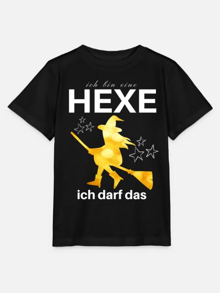 Ich bin eine HEXE ich darf das - Stanley/Stella Kinder T-Shirt MINI CREATOR  - Schwarz