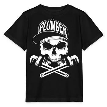 Plumber - Stanley/Stella MINI CREATOR Kids’ T-Shirt - black - Front - Mikhail (115cm)
