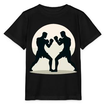 Kickboxing Kickboxer - Stanley/Stella MINI CREATOR Kids’ T-Shirt - black - Front - Mikhail (115cm)