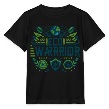 Eco-Hero: For the Planet - Stanley/Stella MINI CREATOR Kids’ T-Shirt - black - Front - Mikhail (115cm)