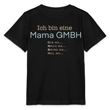 Mama GmbH – Mutti in Führung - Stanley/Stella Kinder T-Shirt MINI CREATOR  - Schwarz - Vorne - Mikhail (115cm)