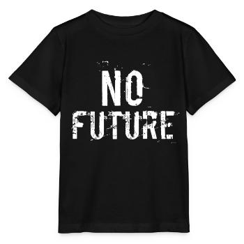 No Future KEINE ZUKUNFT - Stanley/Stella Kinder T-Shirt MINI CREATOR  - Schwarz - Vorne - Mikhail (115cm)