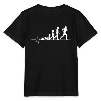 Jogging course à pied course cadeau de sport de course - T-shirt bio MINI CREATOR Stanley/Stella Enfant - noir - Devant - Mikhail (115cm)
