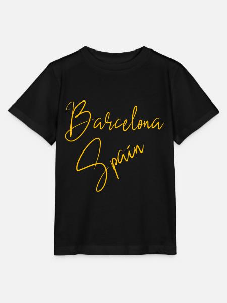 Barcelona Spanien - Stanley/Stella Kinder T-Shirt MINI CREATOR  - Schwarz