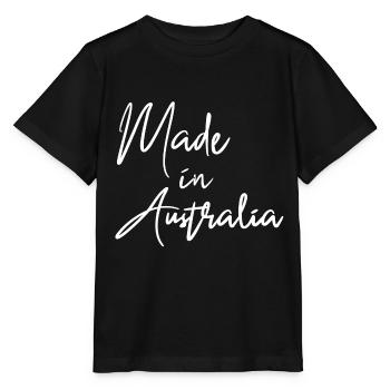 En Australie - T-shirt bio MINI CREATOR Stanley/Stella Enfant - noir - Devant - Mikhail (115cm)