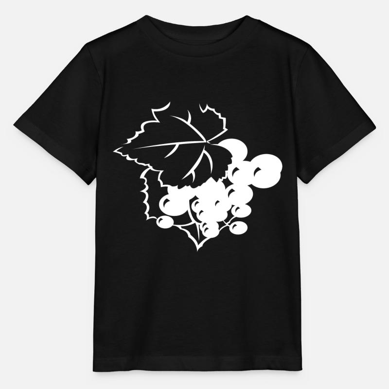 grapes - Stanley/Stella MINI CREATOR Kids’ T-Shirt - black