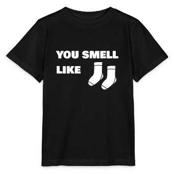 You Smell Like Socks - Stanley/Stella MINI CREATOR Kids’ T-Shirt - black - Front - Mikhail (115cm)