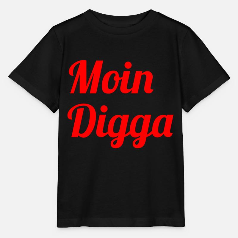 Moin Digga - Stanley/Stella Kinder T-Shirt MINI CREATOR  - Schwarz