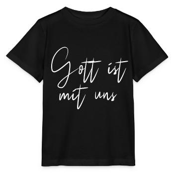 Gott ist mit uns - Stanley/Stella Kinder T-Shirt MINI CREATOR  - Schwarz - Vorne - Mikhail (115cm)