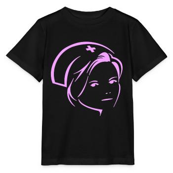 Krankenschwester - Stanley/Stella Kinder T-Shirt MINI CREATOR  - Schwarz - Vorne - Mikhail (115cm)