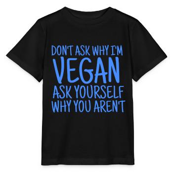 VEGAN VEGANER - Stanley/Stella Kinder T-Shirt MINI CREATOR  - Schwarz - Vorne - Mikhail (115cm)