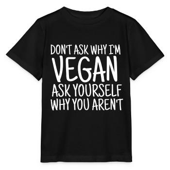 VEGAN VEGANER - Stanley/Stella Kinder T-Shirt MINI CREATOR  - Schwarz - Vorne - Mikhail (115cm)