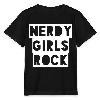 Nerdy Girls Rock - Stanley/Stella Kinder T-Shirt MINI CREATOR  - Schwarz - Vorne - Mikhail (115cm)
