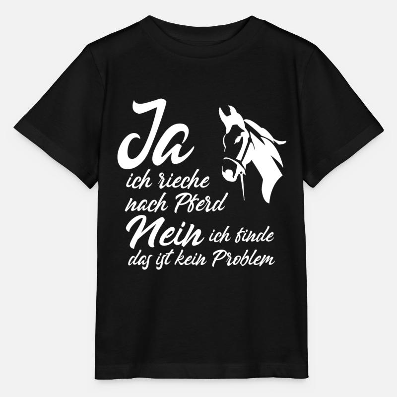 Pferde Spruch - Stanley/Stella Kinder T-Shirt MINI CREATOR  - Schwarz