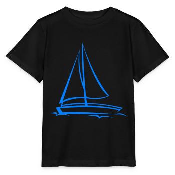 Segelschiff - Stanley/Stella Kinder T-Shirt MINI CREATOR  - Schwarz - Vorne - Mikhail (115cm)