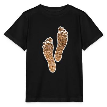 SAND STRAND FÜßE BARFUSS - Stanley/Stella Kinder T-Shirt MINI CREATOR  - Schwarz - Vorne - Mikhail (115cm)