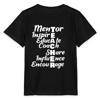 Teacher Mentor - Stanley/Stella Kinder T-Shirt MINI CREATOR  - Schwarz - Vorne - Mikhail (115cm)
