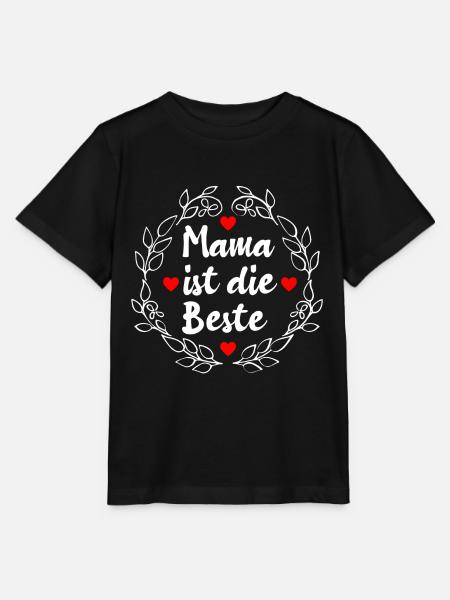 Mama ist die Beste - Stanley/Stella Kinder T-Shirt MINI CREATOR  - Schwarz