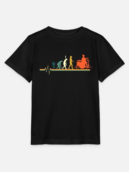 Schlagzeug - Stanley/Stella Kinder T-Shirt MINI CREATOR  - Schwarz