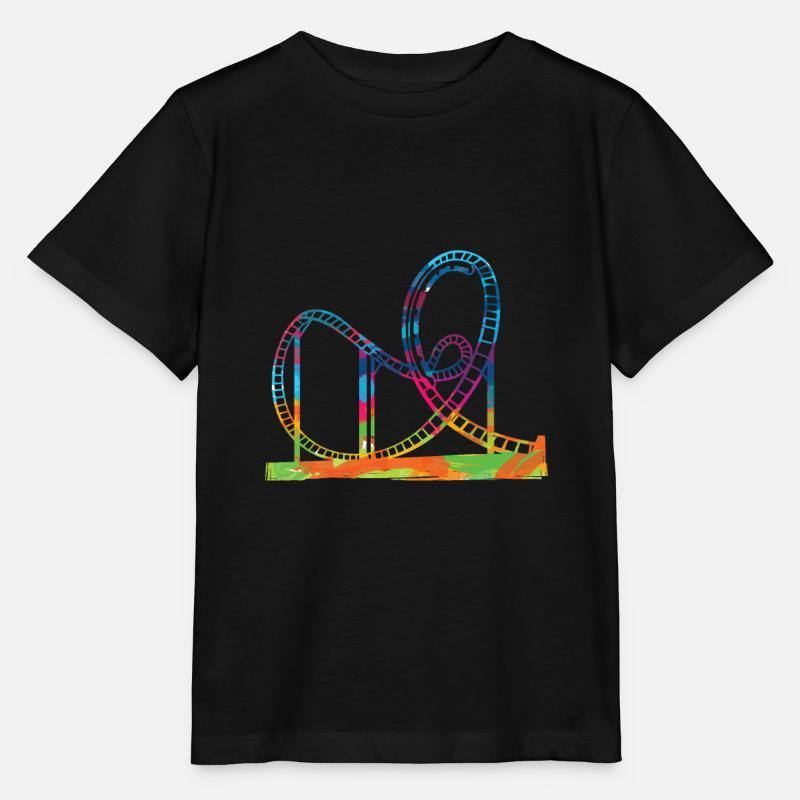 Achterbahn Geschenkidee Freizeitparks Schausteller - Stanley/Stella Kinder T-Shirt MINI CREATOR  - Schwarz