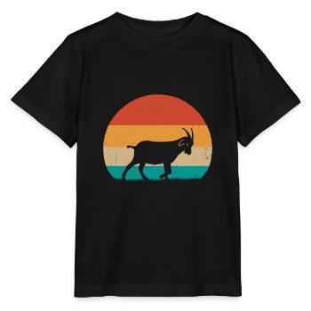 Ziege Geschenk Ziegen Steinbock Ziegenböcke Bauern - Stanley/Stella Kinder T-Shirt MINI CREATOR  - Schwarz - Vorne - Mikhail (115cm)