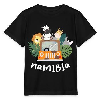 Namibia - Stanley/Stella Kinder T-Shirt MINI CREATOR  - Schwarz - Vorne - Mikhail (115cm)