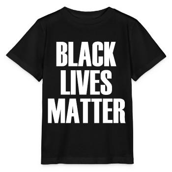 Black Lives Matter - Stanley/Stella Kinder T-Shirt MINI CREATOR  - Schwarz - Vorne - Mikhail (115cm)