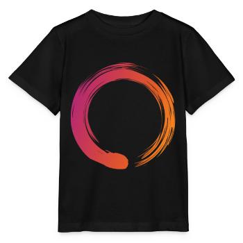 Zen Cirlce - Zen, Enso, Meditation, Buddhismus - Stanley/Stella Kinder T-Shirt MINI CREATOR  - Schwarz - Vorne - Mikhail (115cm)