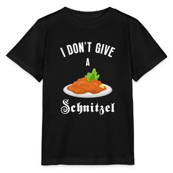 I Don't Give A Schnitzel, Wiener Schnitzel Essen - Stanley/Stella MINI CREATOR Kids’ T-Shirt - black - Front - Mikhail (115cm)