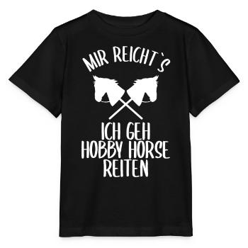 Hobby Horse Hobby Horsing Pferd Reiten Geschenk - Stanley/Stella Kinder T-Shirt MINI CREATOR  - Schwarz - Vorne - Mikhail (115cm)