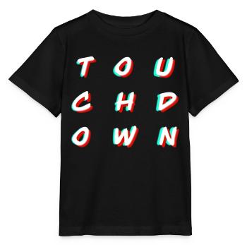 Touchdown - American Football - Stanley/Stella Kinder T-Shirt MINI CREATOR  - Schwarz - Vorne - Mikhail (115cm)